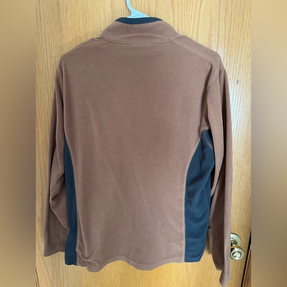 Fleece Columbia Quarter zip Brown M size - Picture 2 of 3